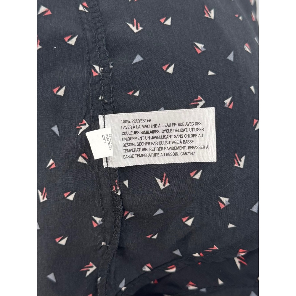 Xhilaration Black Geometric Triangle Print Shirt Dress Cutout Back XXL - Picture 5 of 5